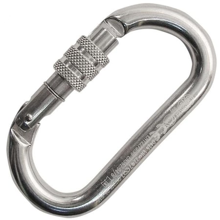 Kong Usa Oval, 105 mm Length, 16 mm Gate Opening, Aluminum Alloy, Polished 730LA0PPPKK